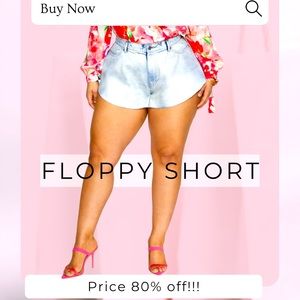 Fashion to Figure Flippy Denim Short
